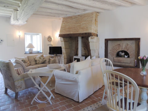 Salon de la Loge du château d'Allogny